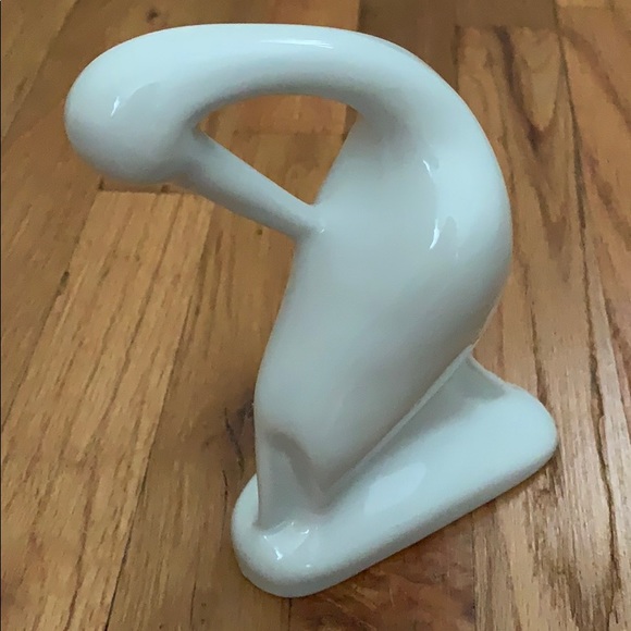 Naaman Israel Heron/Egret White Abstract Fine Porcelain Israel VTG Sculpture - Picture 3 of 10